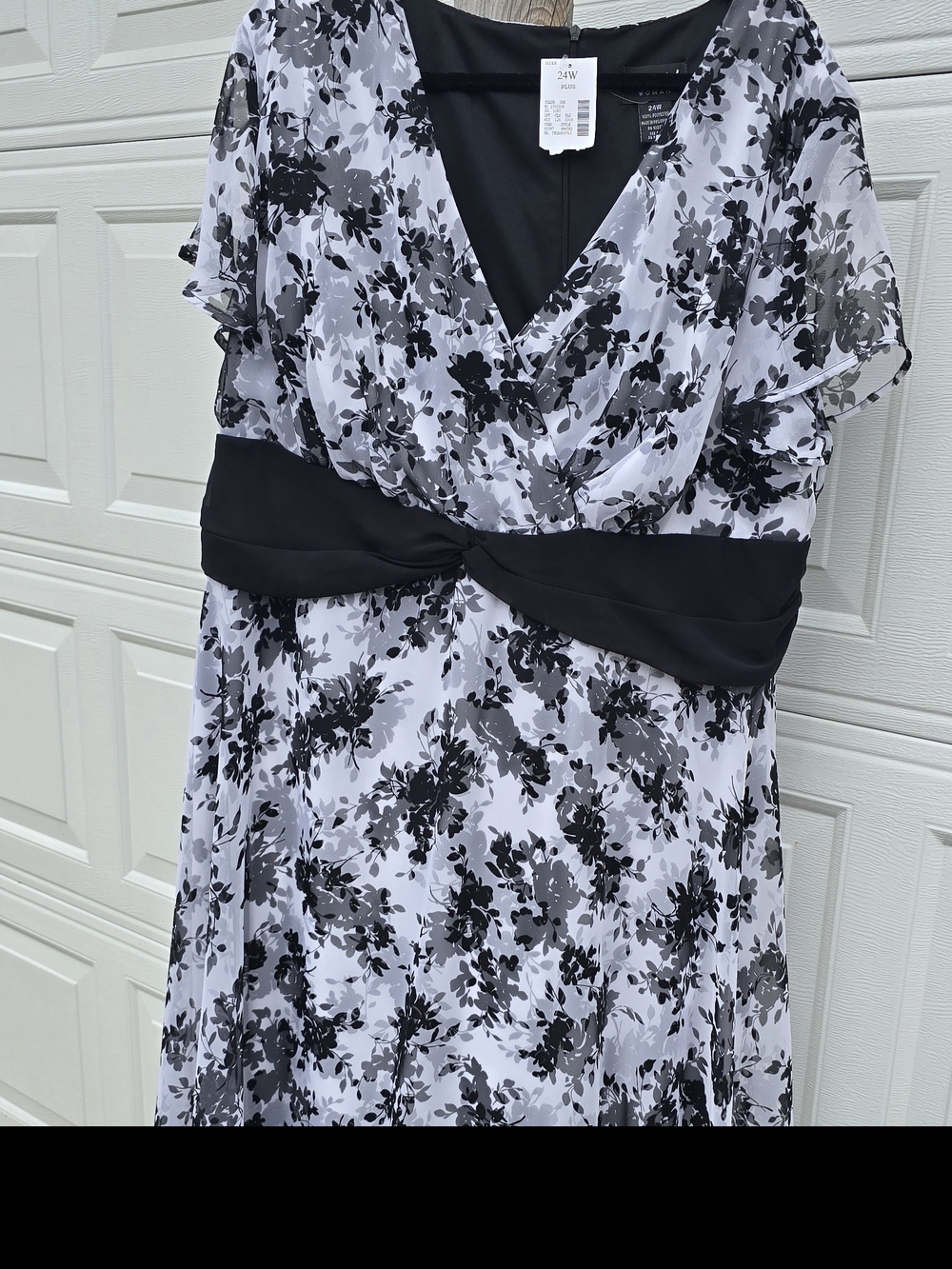 Black & White Floral Dress